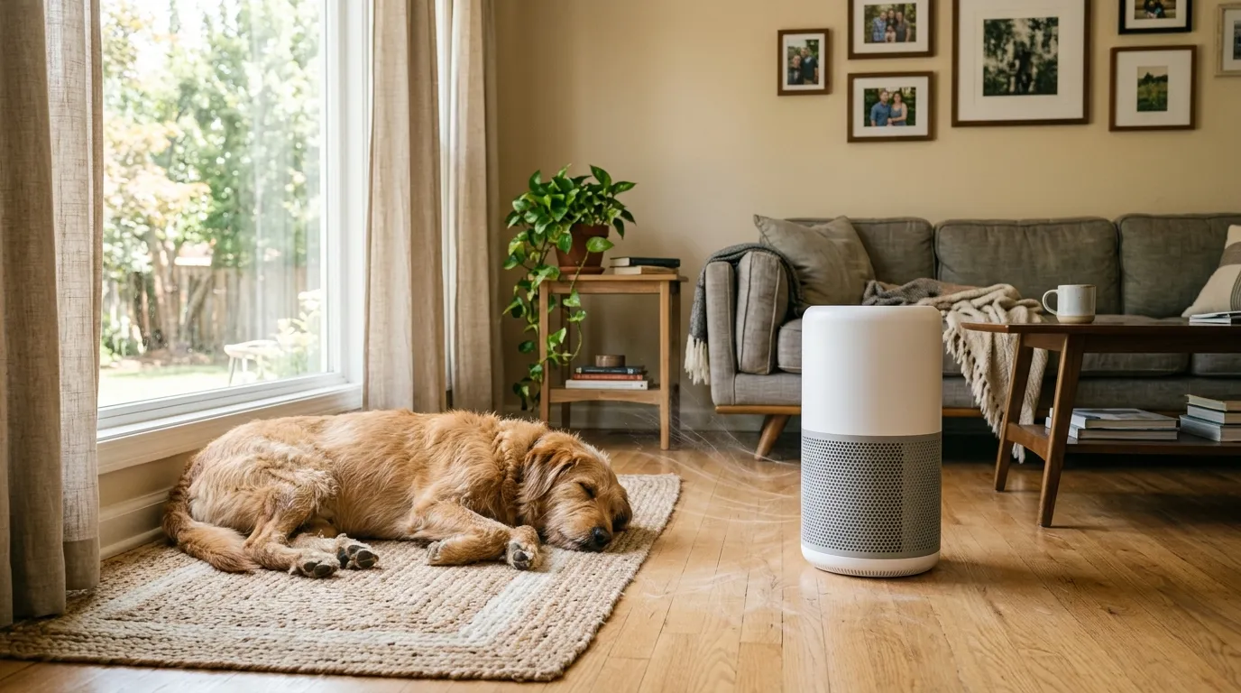 Air Purifiers for Pet Odor & Dander — in a home