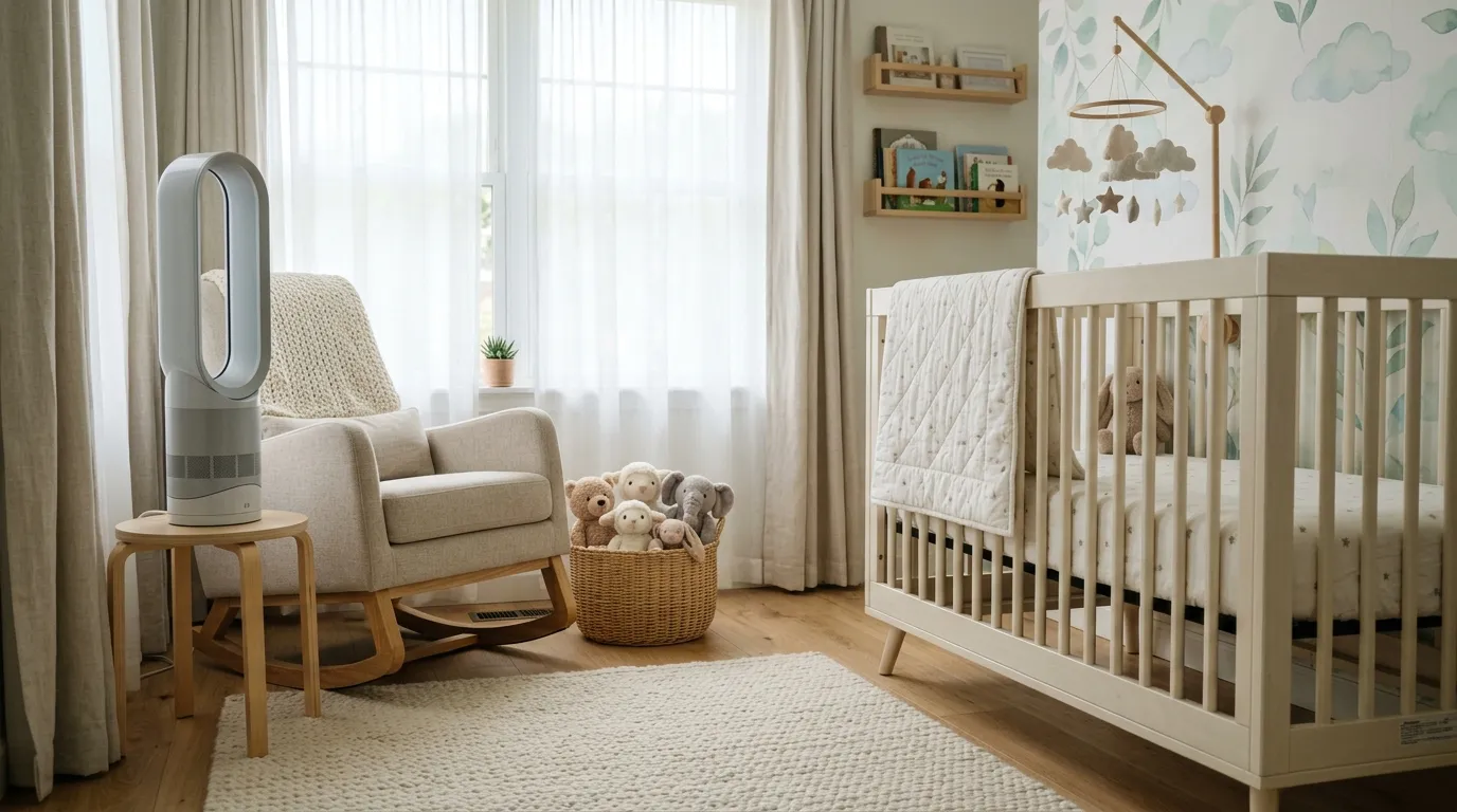 Best Bladeless Fans for Nurseries — in a home