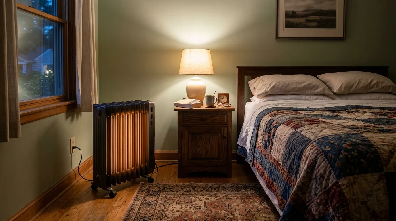 Oil-Filled Radiator Heaters — in a home