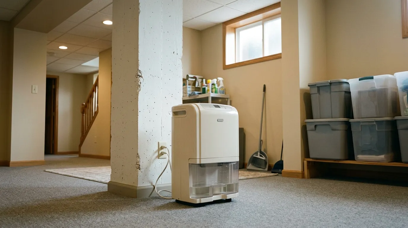 Dehumidifiers for Basements — in a home
